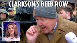 Jeremy Clarkson blasts ‘classic BBC’ as he shoots down Victoria Derbyshire at ‘tractor tax’ protest [upl. by Giffer]