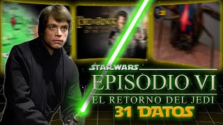 31 DATOS ALUCINANTES DE STAR WARS EL RETORNO DEL JEDI [upl. by Ahseem]