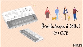 BrailleSense 6 MINI Using assistive apps with the internal camera [upl. by Dawn269]