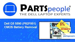 Dell G55590 P82F001 CMOS Battery HowTo Video Tutorial [upl. by Novj]