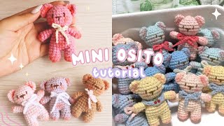 Mini Teddy COQUETTE 🎀  TIERNO OSITO FACIL PARA PRINCIPIANTES 🧸 [upl. by Ecnatsnoc]