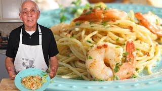 Spaghetti Shrimp Scampi Recipe [upl. by Li716]