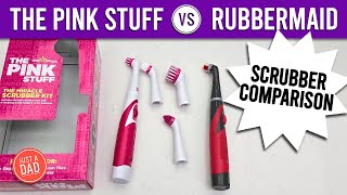 The Pink Stuff vs Rubbermaid Electric Scrubber COMPARISON [upl. by Nolava]