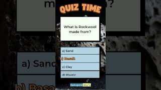 What Is Rockwool Made From hydroponicway hydroponics shorts quiz quiztime [upl. by Ahseikan]