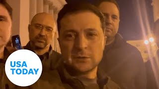 Ukrainian President Volodymyr Zelenskyy shares a message from Kyiv  USA TODAY [upl. by Monroe]