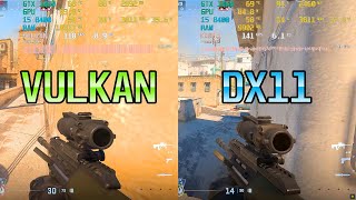 Vulkan VS DX11 on GTX 1060 3GB  COUNTERSTRIKE 2 [upl. by Enilekcaj]