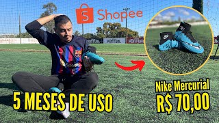 REVIEW CHUTEIRA NIKE MERCURIAL DA SHOPEE R 7000 [upl. by Weitman]