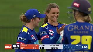 Bezuidenhout makes her mark  Brave v Sparks  SHORT HIGHLIGHTS  Dream11 Super Smash  Seddon Park [upl. by Anairb581]