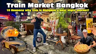 10 Reasons Why Train Market Srinakarin is Bangkok MUST VISIT Night Market [upl. by Gray861]