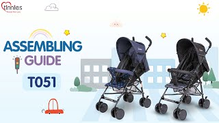 Tinnies Baby Buggy  Blue amp Black  T051012 amp 016  Tinnies Stroller  Assembling Guide [upl. by Mot813]