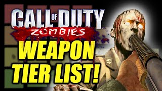 World at War Zombies  Weapon Tier List with stats [upl. by Llewxam]