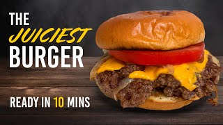 The Juiciest Smash Burger Recipe  Ready in 10mins [upl. by Alaster]