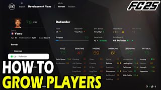 How to Grow Players in EA FC 25 Career Mode [upl. by Ahsirak]