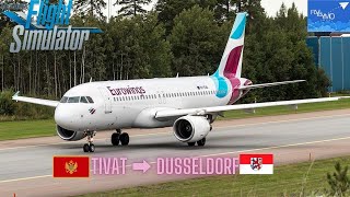 FENIXA320 LIVE Real world route  Eurowings  LYTVEDDL   VATSIM [upl. by Hteik]