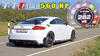 560HP AUDI TT RS PERFORMANCE  0100 100200 LOUD EXHAUST amp AUTOBAHN POV [upl. by Wehttam]