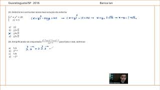 Prova de professor de matemática Banca IAN [upl. by Nemlaz]