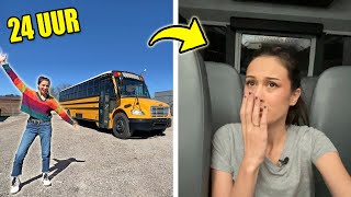 ER GEBEURDE IETS HÉÉL ENGS TIJDENS DE 24 UUR AMERIKAANSE SCHOOLBUS CHALLENGE  Fan Friday [upl. by Bab]