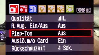 Piepton an der Digitalkamera ausstellen [upl. by Cadal905]