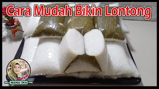 Cara memasak lontong plastik Semi Daun Pisang yang lembut dan padat [upl. by Kraus]