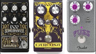 Doom tones by Dod Boneshaker Dod Carcosa Fender Hammertone Octave Fuzz [upl. by Atinehc41]