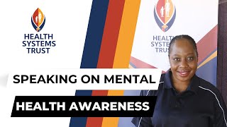 HSTs Nonhle Ntetha Speaking On Mental Health Awareness [upl. by Ballman]