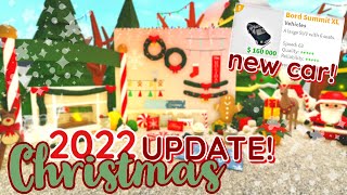 BLOXBURG CHRISTMAS UPDATE 2022 ALL NEW ITEMS [upl. by Netsoj]