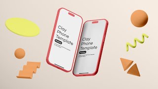 Clay iPhone 15 Template for After Effects [upl. by Atilrahc]