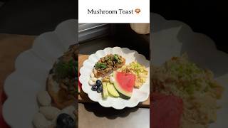 Breakfast at 36 weeks pregnant 🤰 highprotein healthy mushroomtoast mealprepidea food recipes [upl. by Nalniuq654]