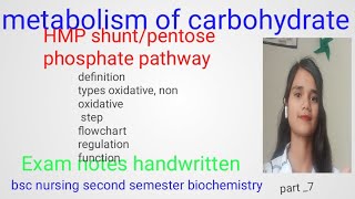 HMP shuntpentose phosphate pathway biochemistry [upl. by Lramaj]