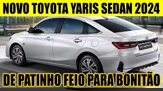 VEM AI O NOVO TOYOTA YARIS SEDAN 2024  LINDO ESPORTIVO E TECNOLÓGICO [upl. by Triplett566]