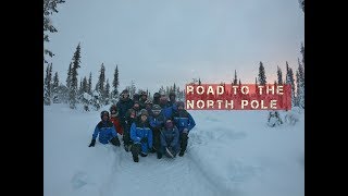 THE NORTH POLE 1 Snowmobile Ice Hotel sauna [upl. by Ahsilac]