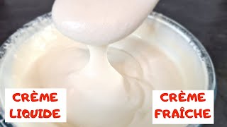 CRÈME FRAICHE et CRÈME LIQUIDE MAISON 🥣 La Méthode FACILE [upl. by Atikat28]