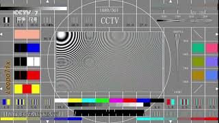 CCTV 7 Monoscopio e stereo audio test signal via ChinaSat 6E 1155° est agosto 2017 [upl. by Einahc649]