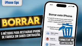 5 Métodos para restaurar iPhone de fábrica sin saber contraseña [upl. by Lenaj]