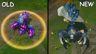 SKARNER REWORK New vs Old Abilities Comparison League of Legends [upl. by Ralyks]