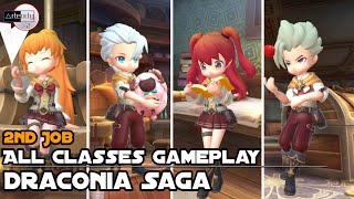 Draconia Saga All Classes 2nd Job Gameplay MMORPG Mobile on AndroidiOS [upl. by Irita]