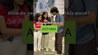 How do you pronounce ASTHMA🤔 shorts [upl. by Herb949]