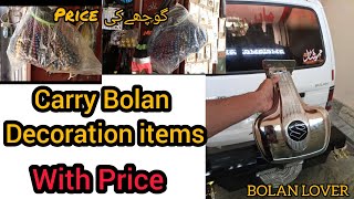 Suzuki bolan decoration items Price in PakistanModified BOLAN [upl. by Zysk]