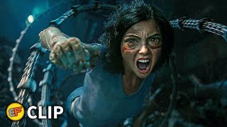 Alita vs HunterWarriors fight scene in the Kanas Bar 2019 Alita Battle Angel Original Movie Clip [upl. by Arret]