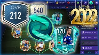 Last team upgrade of the season  Maxed out players  212 Ovr  How to get ready for FIFA Mobile 22 [upl. by Daloris]