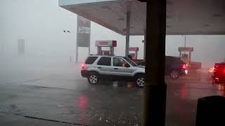 Insane South Dakota Storm Chase  Wind Driven Hail [upl. by Adnamar]