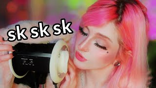 ASMR Fluffy Ear Vibrations ♡ Sounds from a hat [upl. by Soigroeg]