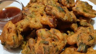 Pakodi l Hari pyaaz ke pakode l Spring Onion Pakora [upl. by Nylirem]