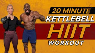 20 Minute Total Body Kettlebell HIIT Workout – EMOM Circuit [upl. by Darrow631]