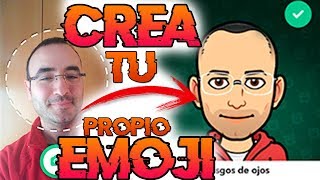 Crea tus Emojis para WhatsApp Facebook Messenger 😂🤣 GRATIS 2018 [upl. by Dahc]