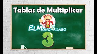 las tablas de Multiplicar 😀 tabla del numero 3  Libro El Monosilabo [upl. by Nohsyar]