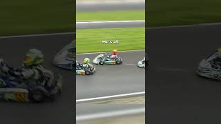 RIDICULOUS Outside DOUBLE overtake by Young GoKart racer [upl. by Akcirahs870]