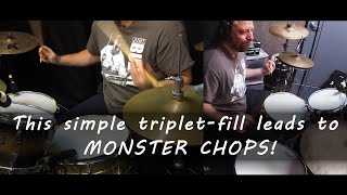 This most useful triplet sticking will open the floodgates to more drum fills [upl. by Aicinod672]