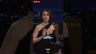 Lily Collins Wants More  Jimmy Fallon shorts ytshorts youtubeshorts video comedy funny [upl. by Shaikh709]