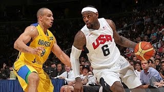 Brazil  USA 2012 Olympic Basketball Exhibition FULL GAME HD 720p English [upl. by Fuhrman]